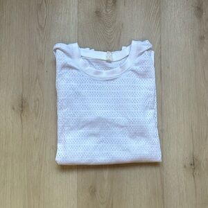 Lululemon Swiftly Breathe White Perforated Long Sleeve T-Shirt Size 6 EUC